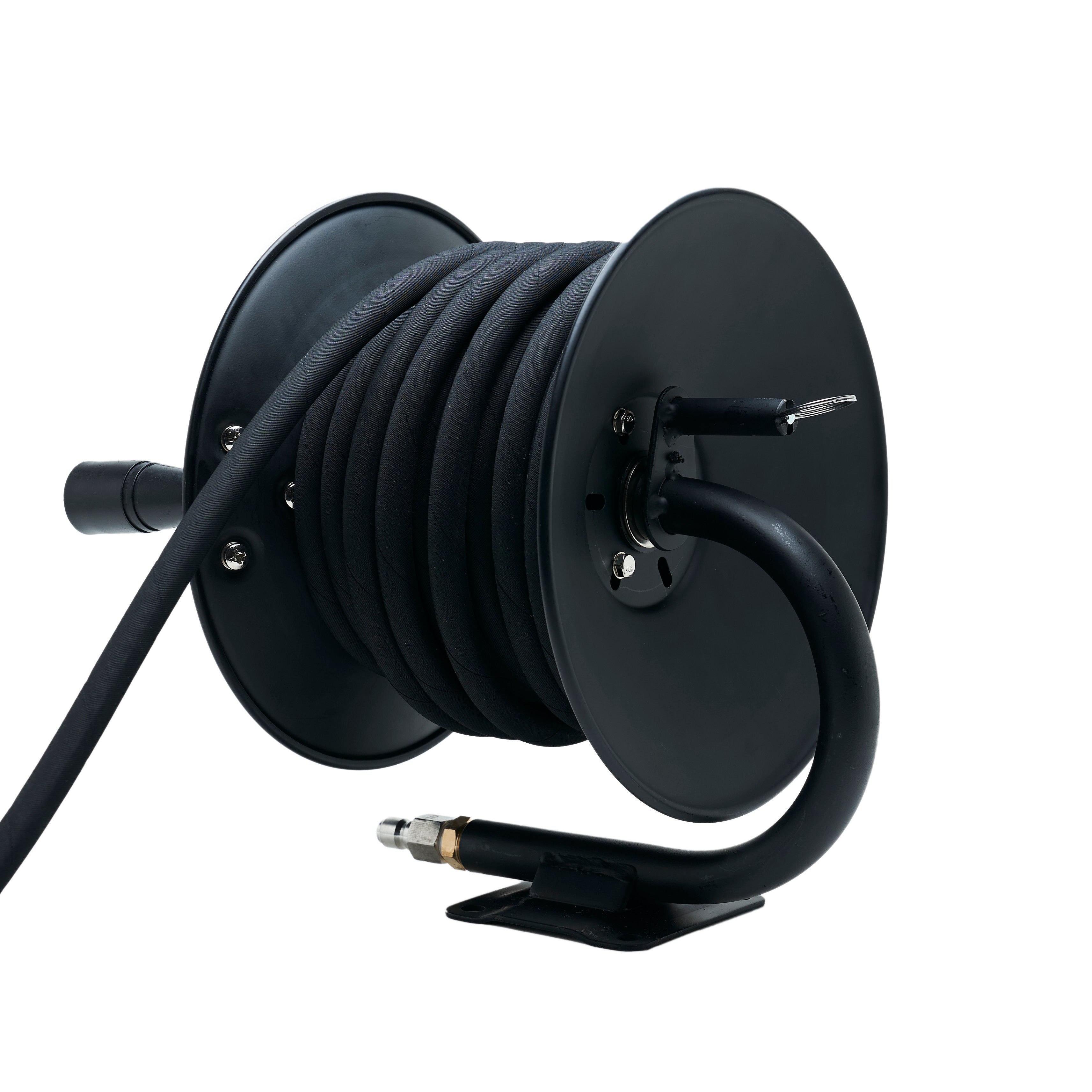 100' PROFESSIONAL HOSE REEL BUNDLE- 100' BLACK