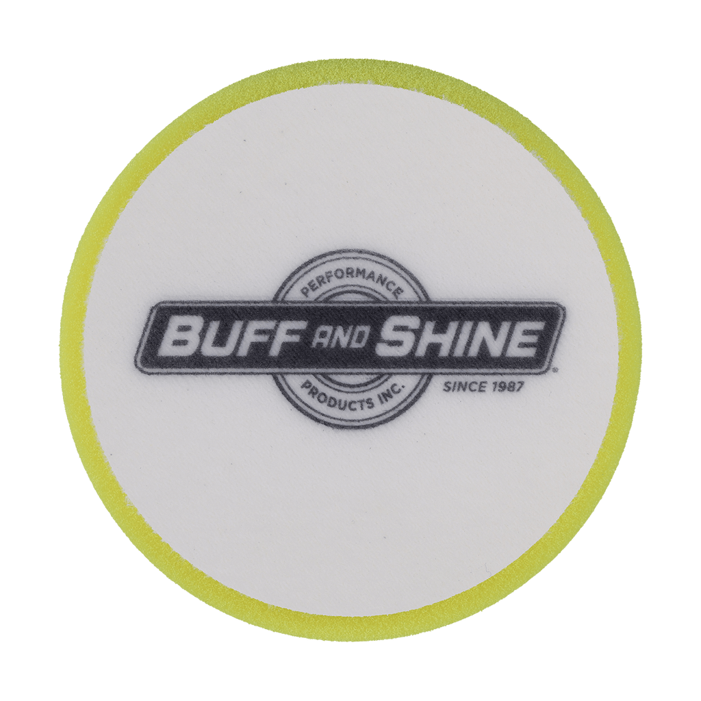 431G - 4" Yellow High Density Standard Foam Pad - Polishing