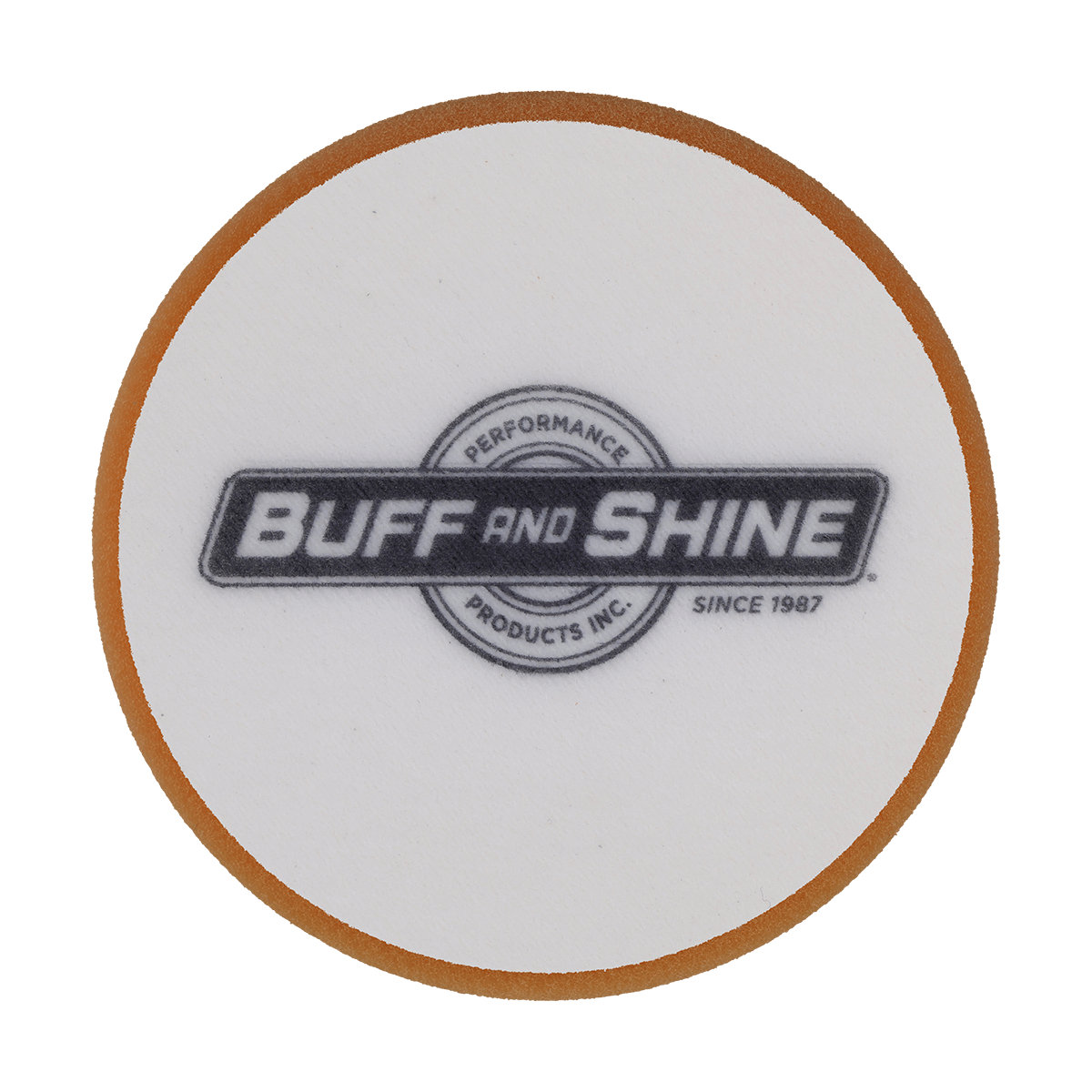 480G - 4" Orange High Density Standard Foam Pad - Heavy Polishing
