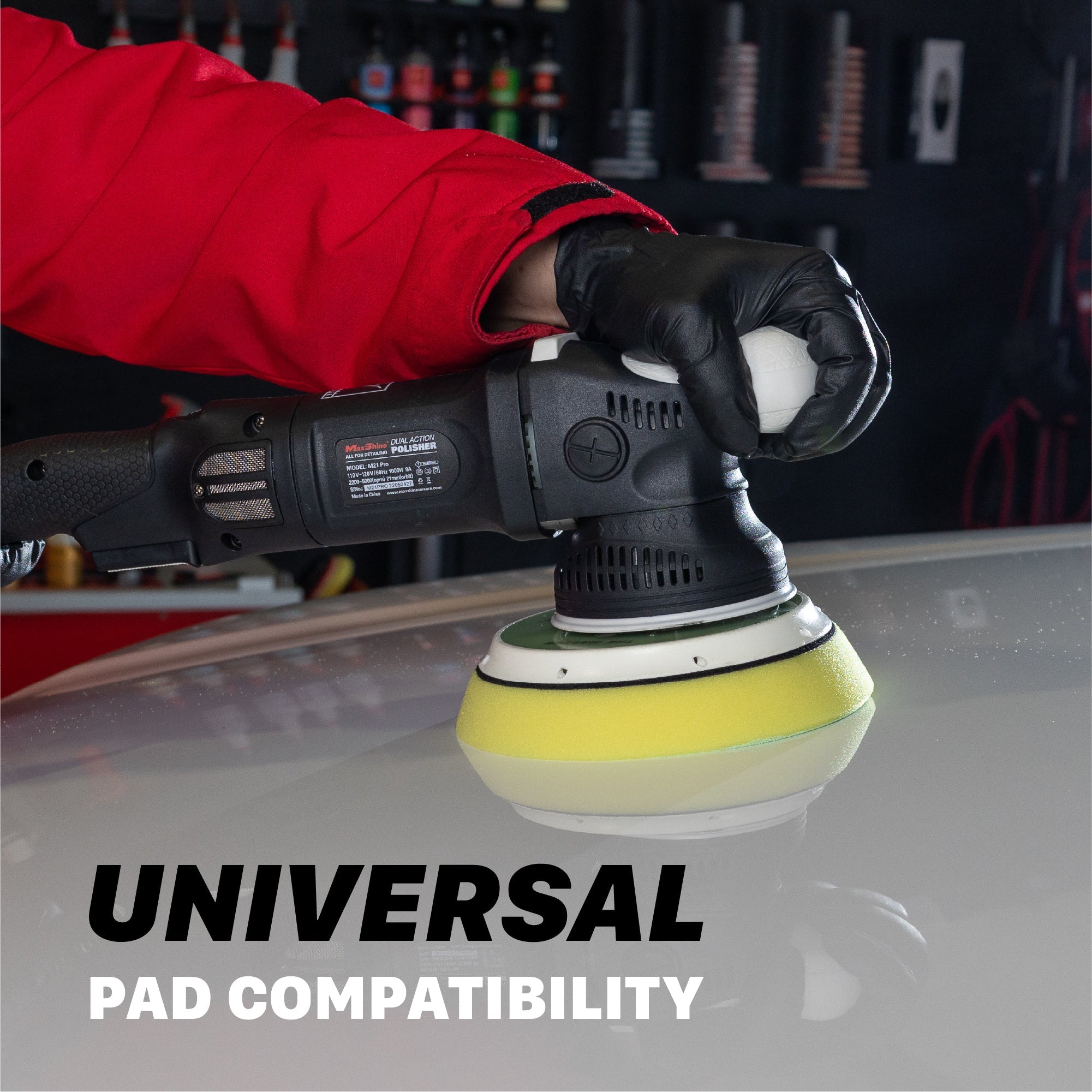 Random Orbital Polisher | M21 Pro - 6in Plate, 21mm Throw, 1000W