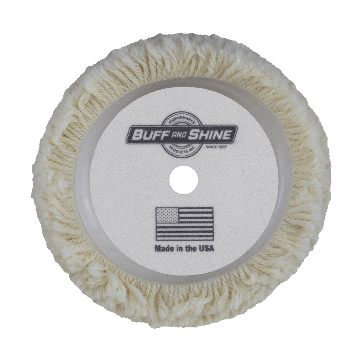 501G - 5" 100% Natural Wool (4 Ply Twist) Grip Wool Pad - Cutting