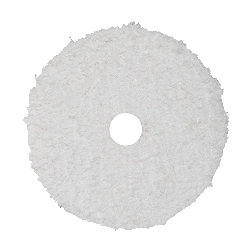 512MFP - 5" URO Fiber® Microfiber Pad (White Fibers) Light Blue Foam Interface (Edge Bevel) - Cutting