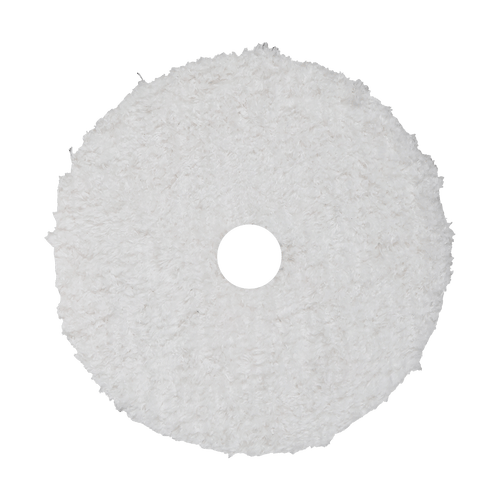 512MFP - 5" URO Fiber® Microfiber Pad (White Fibers) Light Blue Foam Interface (Edge Bevel) - Cutting