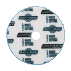 512MFP - 5" URO Fiber® Microfiber Pad (White Fibers) Light Blue Foam Interface (Edge Bevel) - Cutting