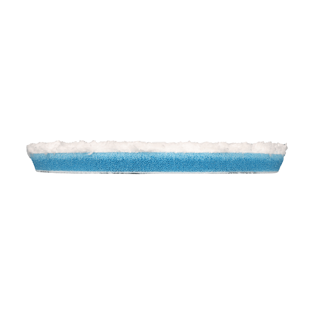 512MFP - 5" URO Fiber® Microfiber Pad (White Fibers) Light Blue Foam Interface (Edge Bevel) - Cutting