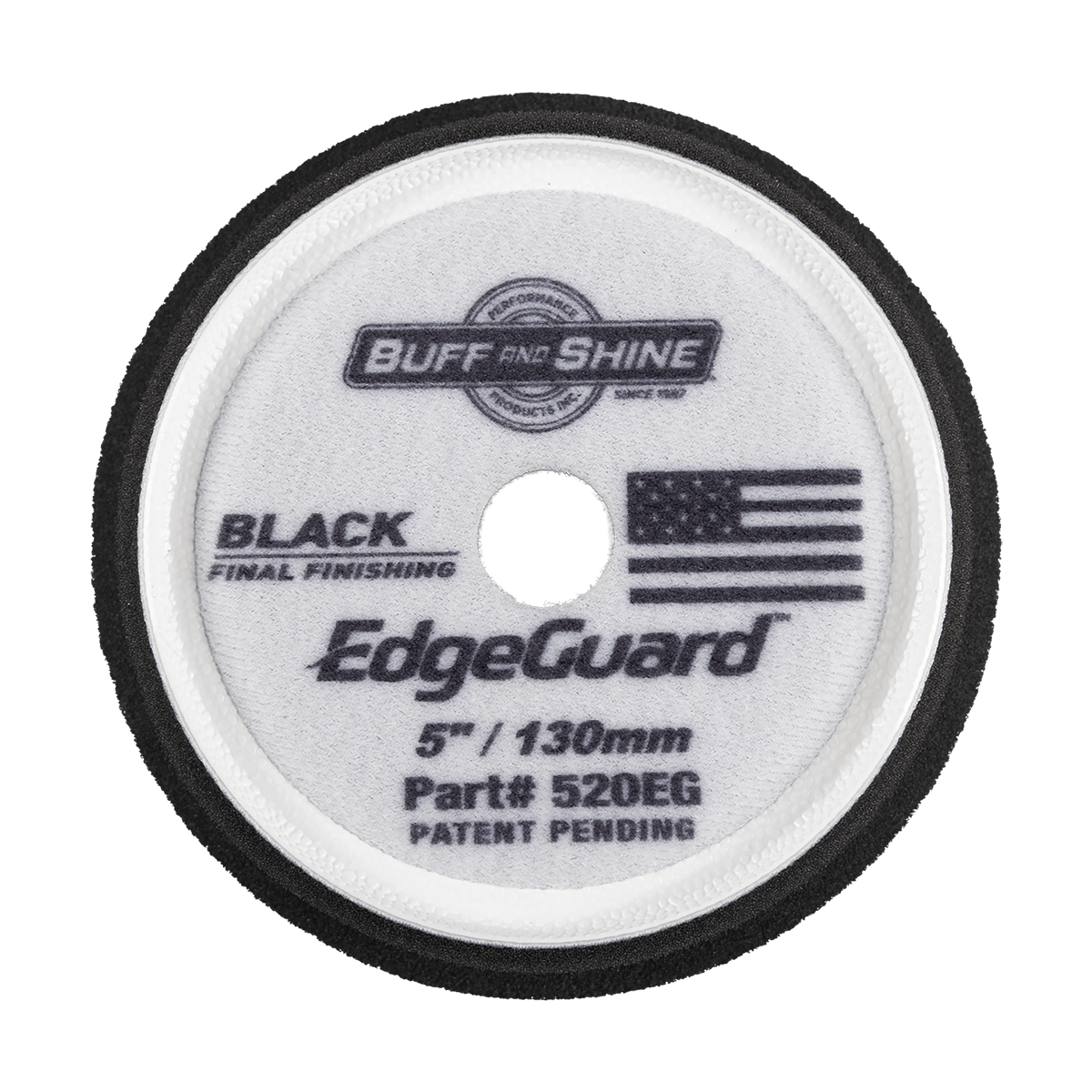 520EG - 5" Black EdgeGuard™ Foam Pad - Final Finishing