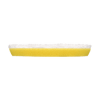 522MFP - 5" URO Fiber® Microfiber Pad (White Fibers) Dark Yellow Foam Interface (Edge Bevel) - Polishing