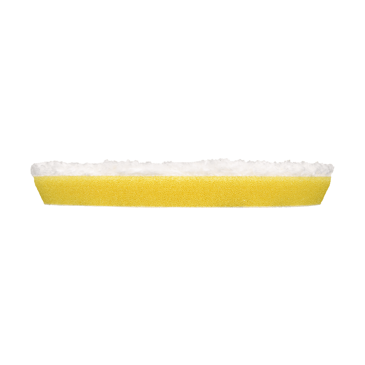 522MFP - 5" URO Fiber® Microfiber Pad (White Fibers) Dark Yellow Foam Interface (Edge Bevel) - Polishing