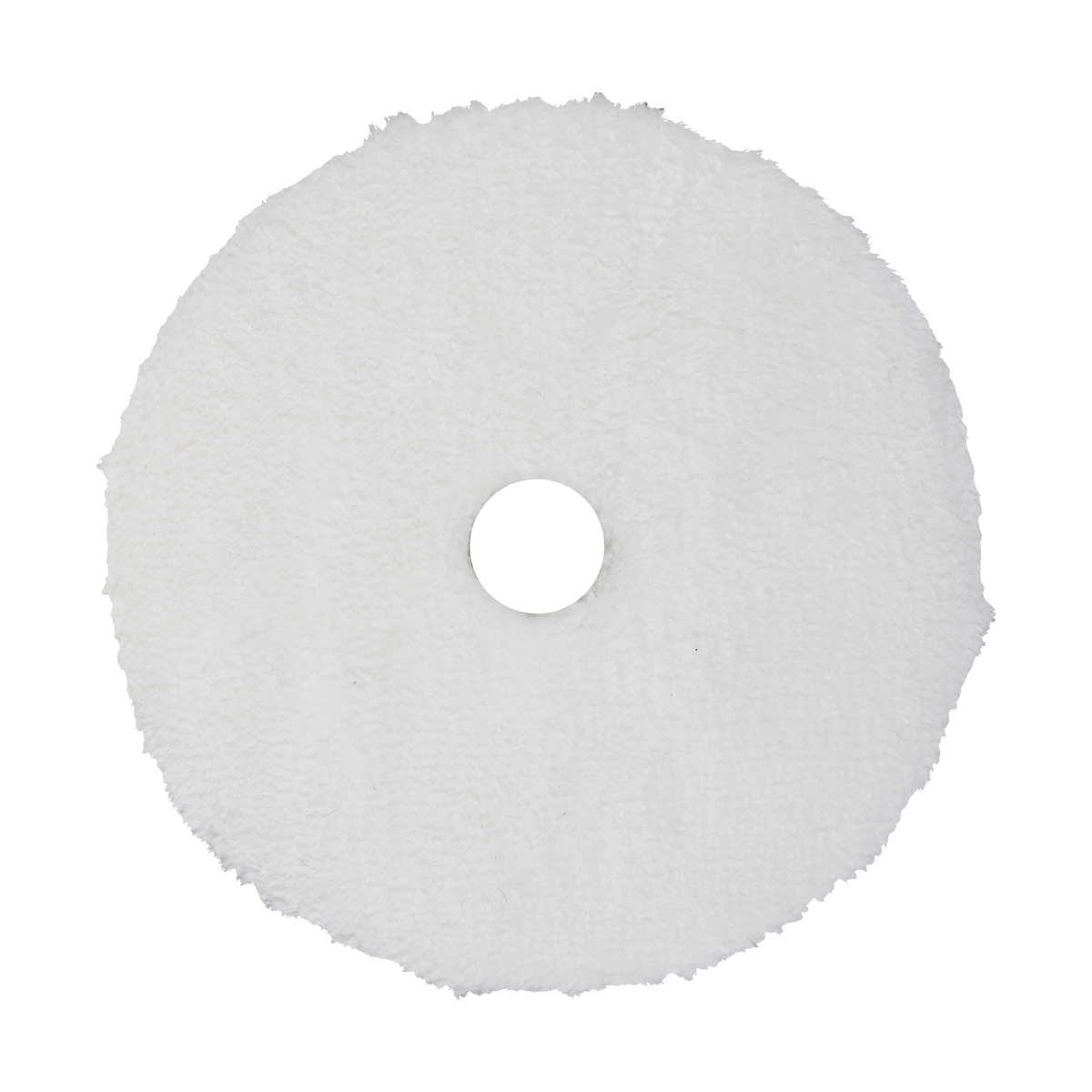 532MFP - 5" URO Fiber® Microfiber Pad (White Fibers) White Foam Interface (Edge Bevel) - Final Finishing
