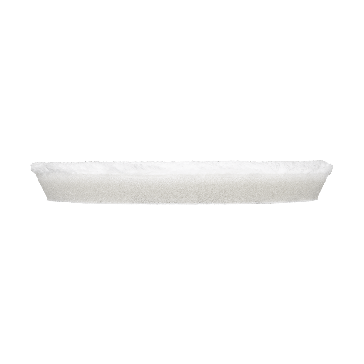 532MFP - 5" URO Fiber® Microfiber Pad (White Fibers) White Foam Interface (Edge Bevel) - Final Finishing