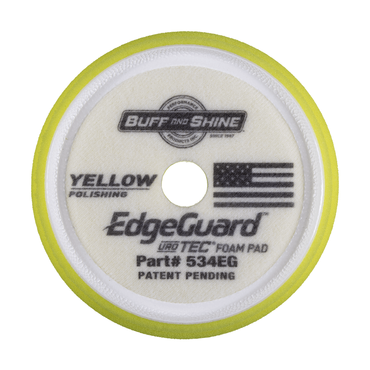 534EG - 5" Yellow EdgeGuard™ Foam Pad - Polishing
