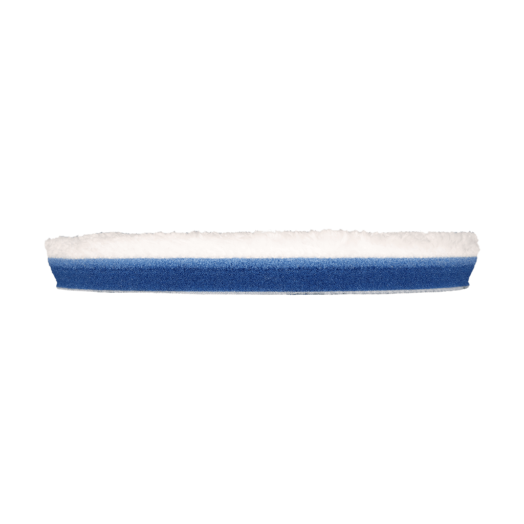 542MFP - 5" URO Fiber® Microfiber Pad (White Fibers) Blueberry Foam Interface (Edge Bevel) - Cutting
