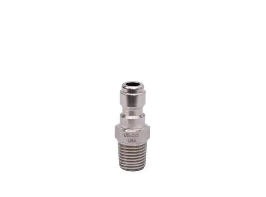 PRIMA by Veloci,1/4" MPT, Stainless Steel Plug, Made in the USA