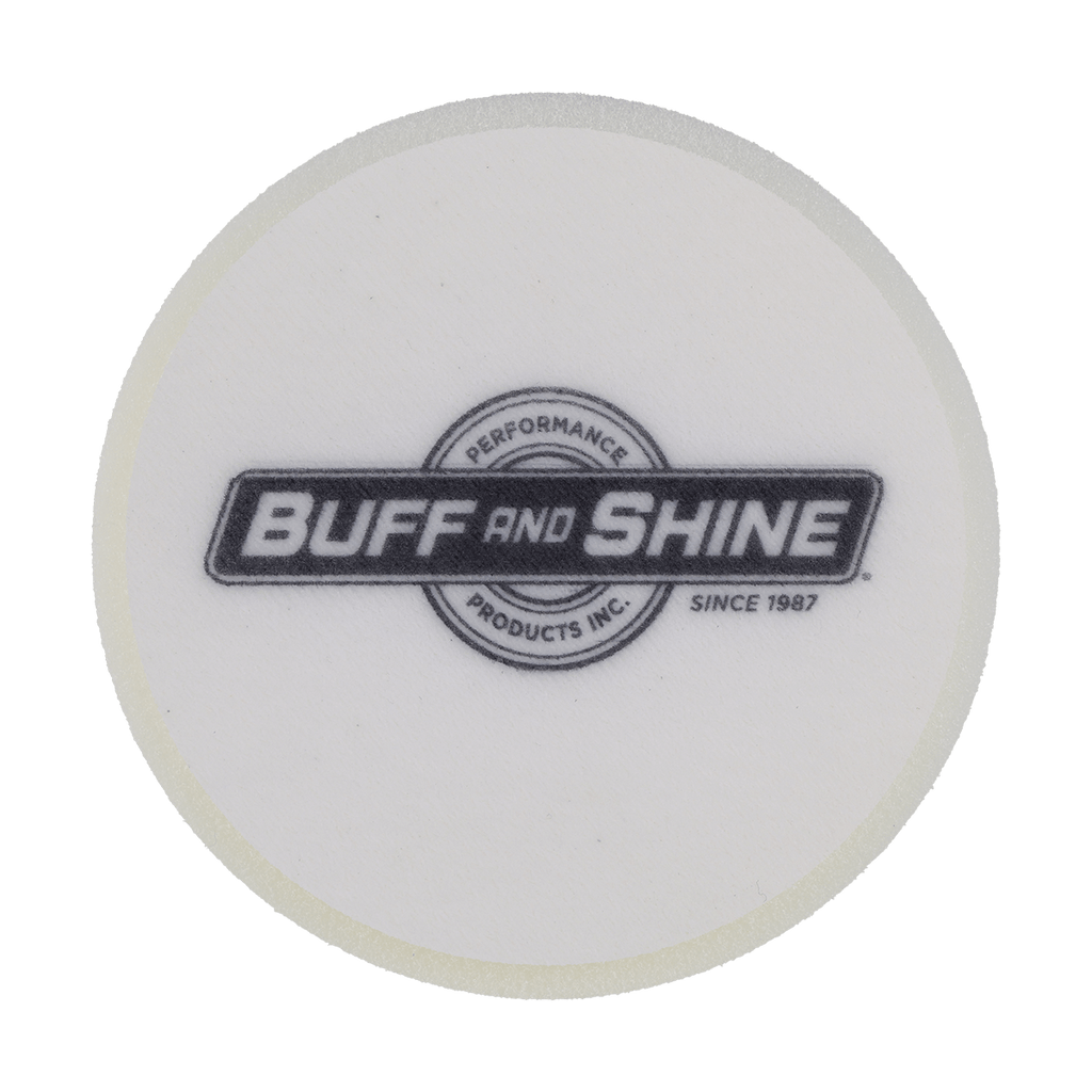591G - 5" White High Density Standard Foam Pad - Final Finishing