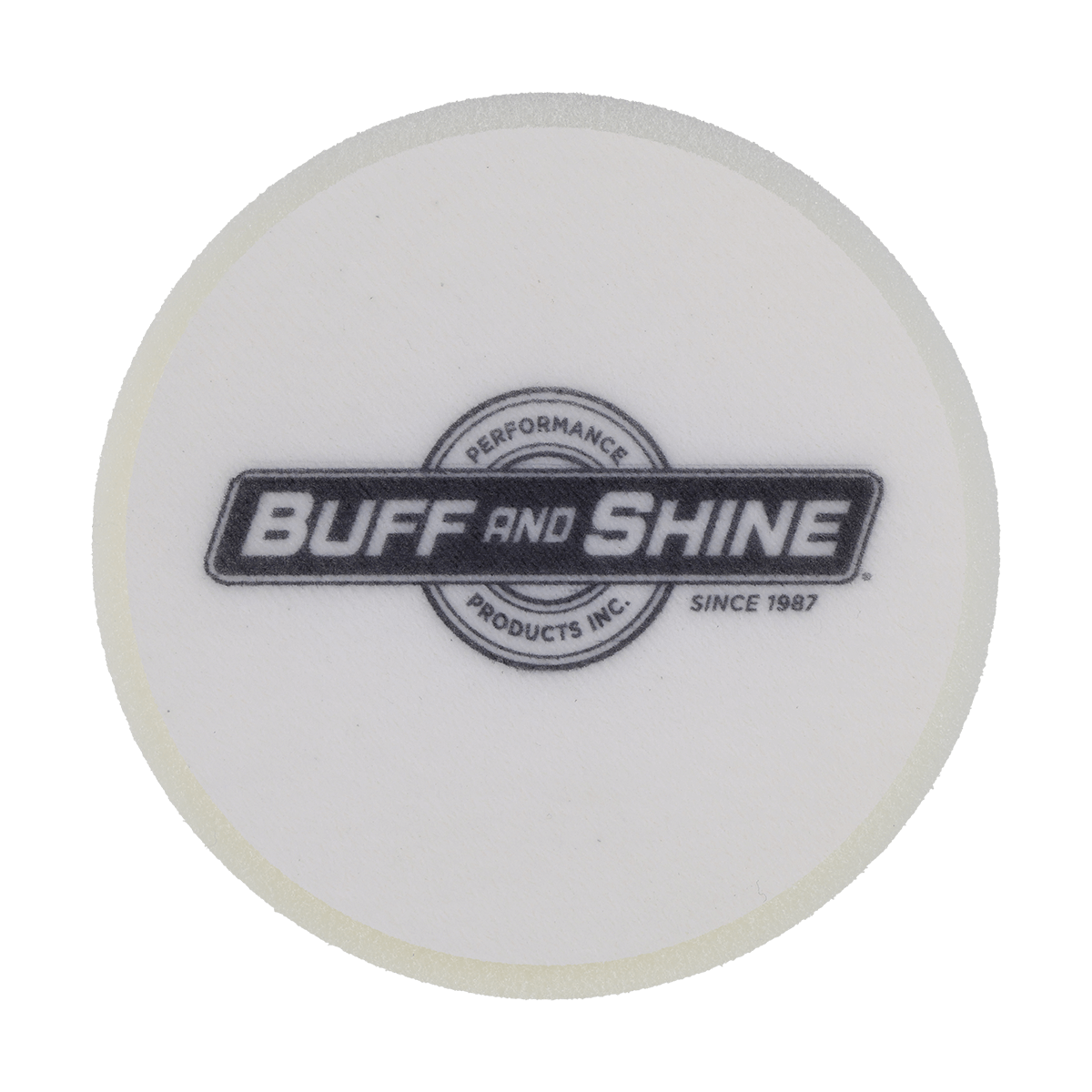 591G - 5" White High Density Standard Foam Pad - Final Finishing