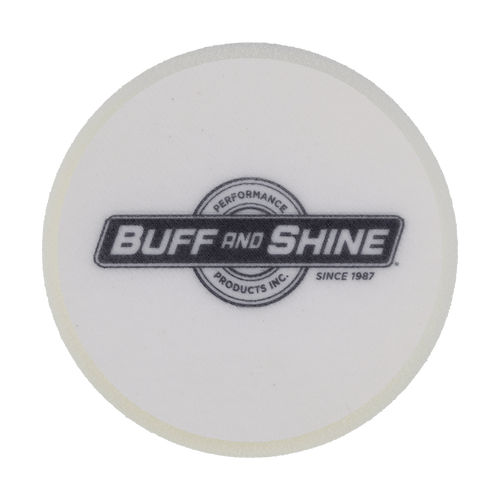 591G - 5" White High Density Standard Foam Pad - Final Finishing