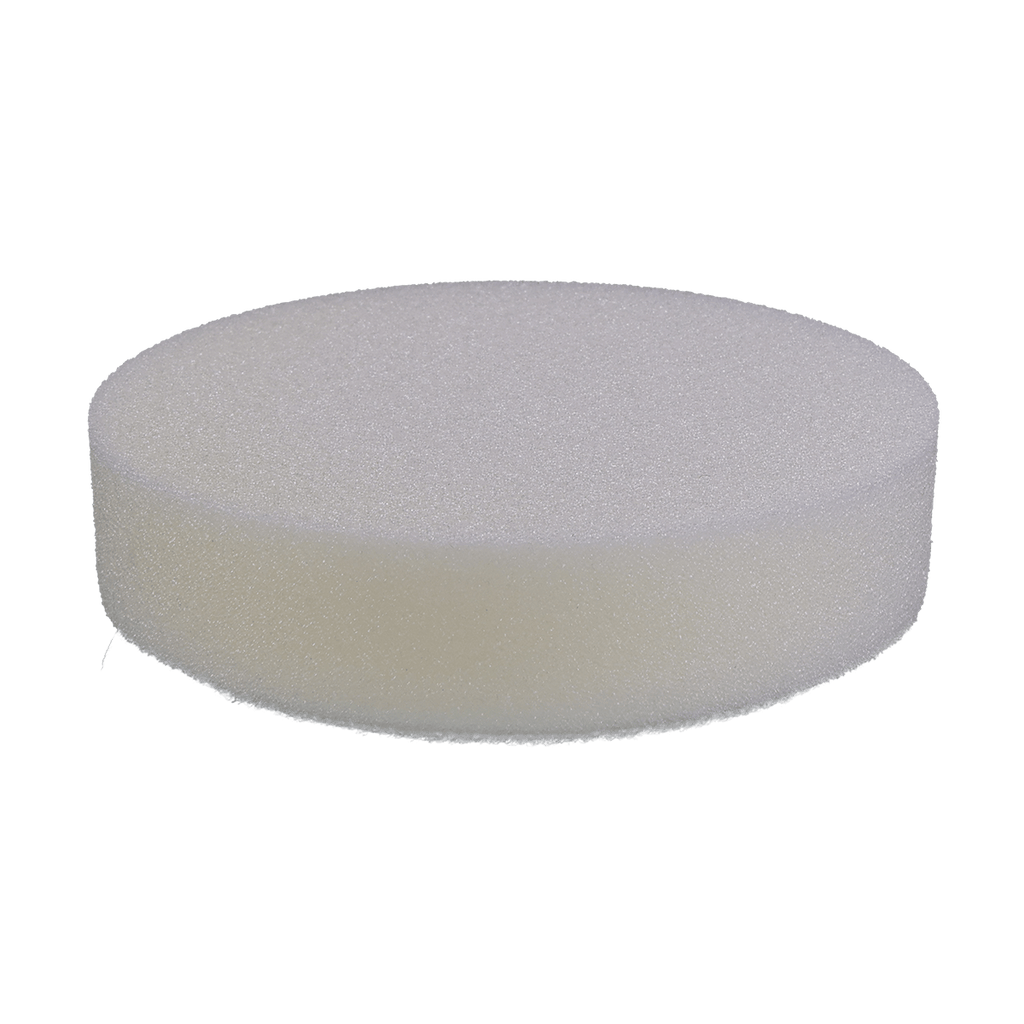 591G - 5" White High Density Standard Foam Pad - Final Finishing