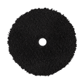 592MFP-BK - 5" URO Fiber® Microfiber Pad (Black Fibers) White Foam Interface - Finishing