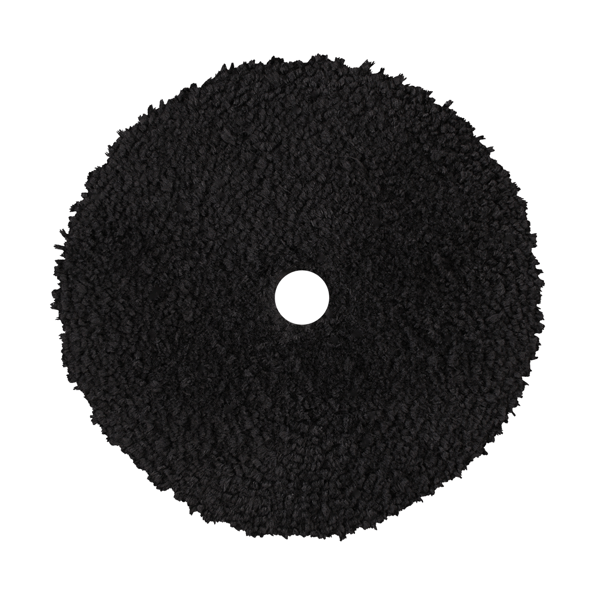 592MFP-BK - 5" URO Fiber® Microfiber Pad (Black Fibers) White Foam Interface - Finishing