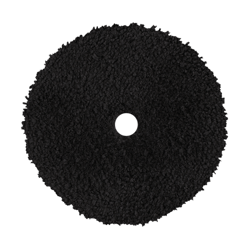 592MFP-BK - 5" URO Fiber® Microfiber Pad (Black Fibers) White Foam Interface - Finishing