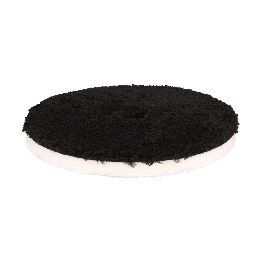 592MFP-BK - 5" URO Fiber® Microfiber Pad (Black Fibers) White Foam Interface - Finishing