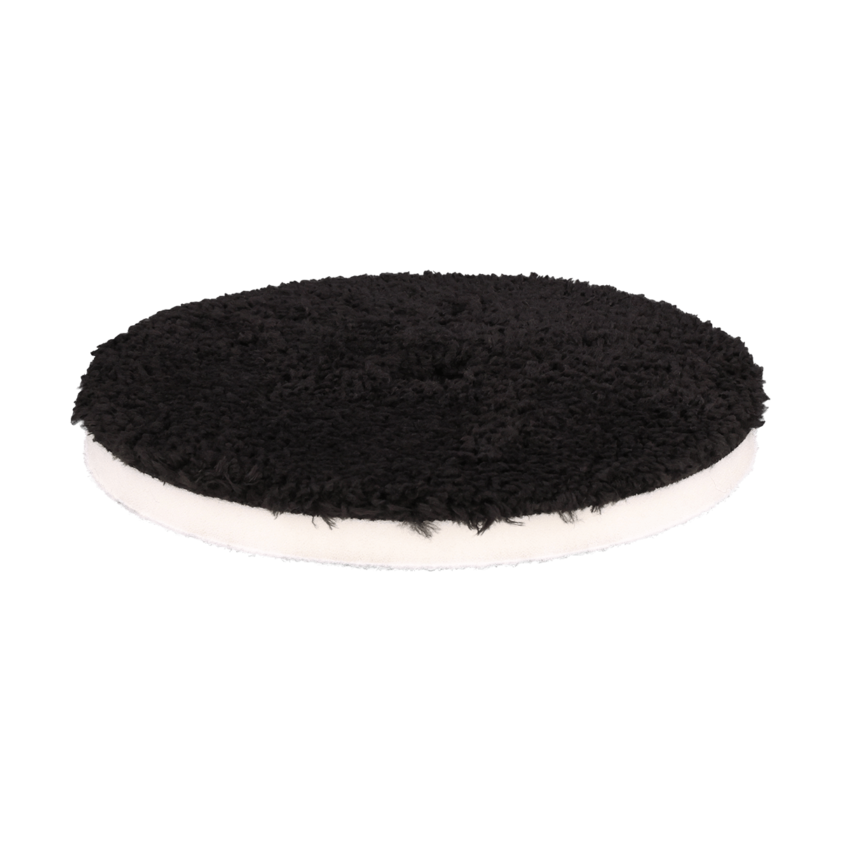 592MFP-BK - 5" URO Fiber® Microfiber Pad (Black Fibers) White Foam Interface - Finishing