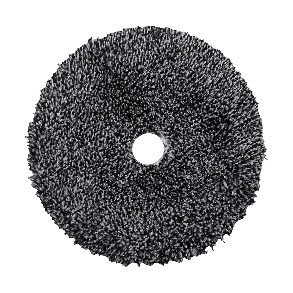 592MFP - 5" URO Fiber® Microfiber Pad (Black/White Fibers) White Foam Interface - Cutting