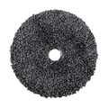 592MFP - 5" URO Fiber® Microfiber Pad (Black/White Fibers) White Foam Interface - Cutting
