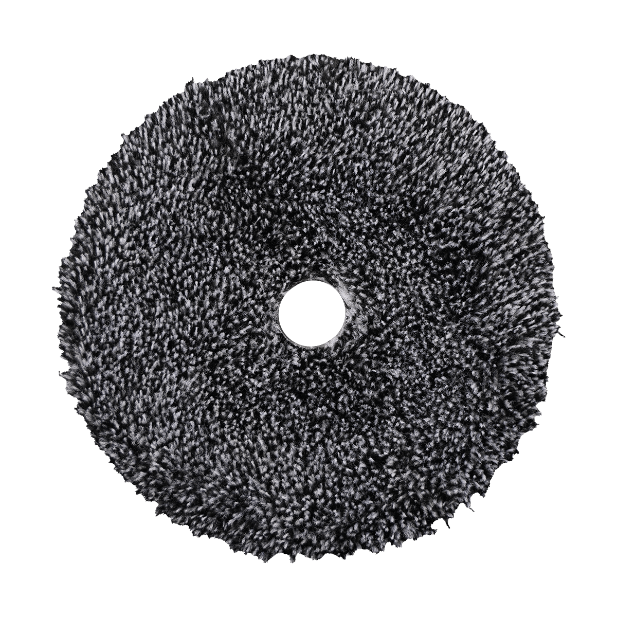 592MFP - 5" URO Fiber® Microfiber Pad (Black/White Fibers) White Foam Interface - Cutting