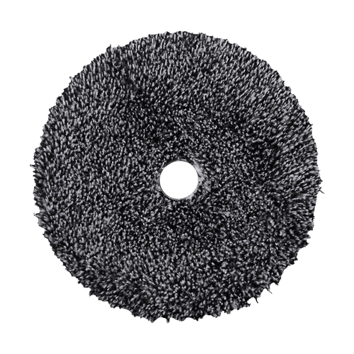592MFP - 5" URO Fiber® Microfiber Pad (Black/White Fibers) White Foam Interface - Cutting
