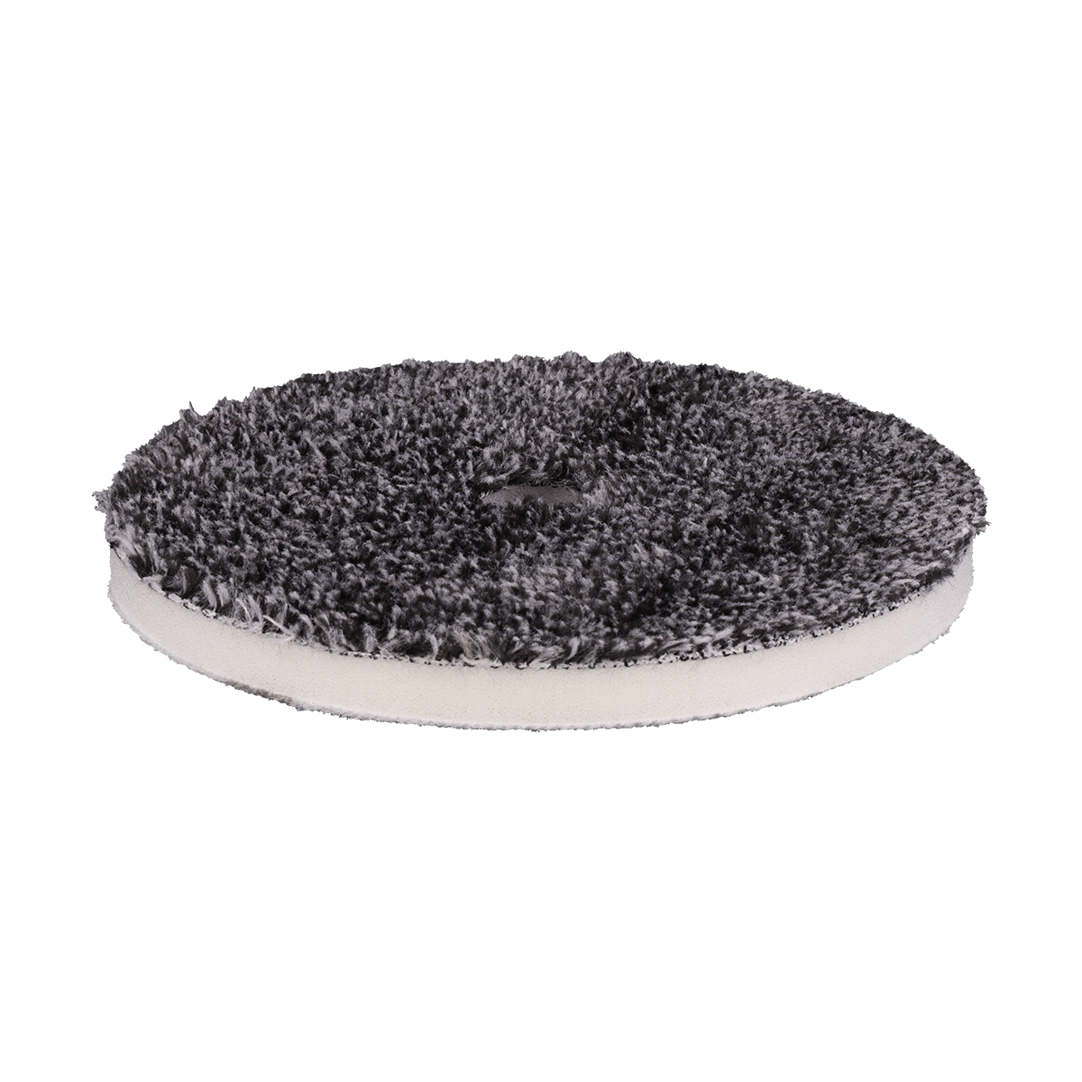 592MFP - 5" URO Fiber® Microfiber Pad (Black/White Fibers) White Foam Interface - Cutting