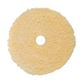 5KFWY - 5" Yellow Knitted Wool (Edge Bevel) URO Wool® Pad - Polishing