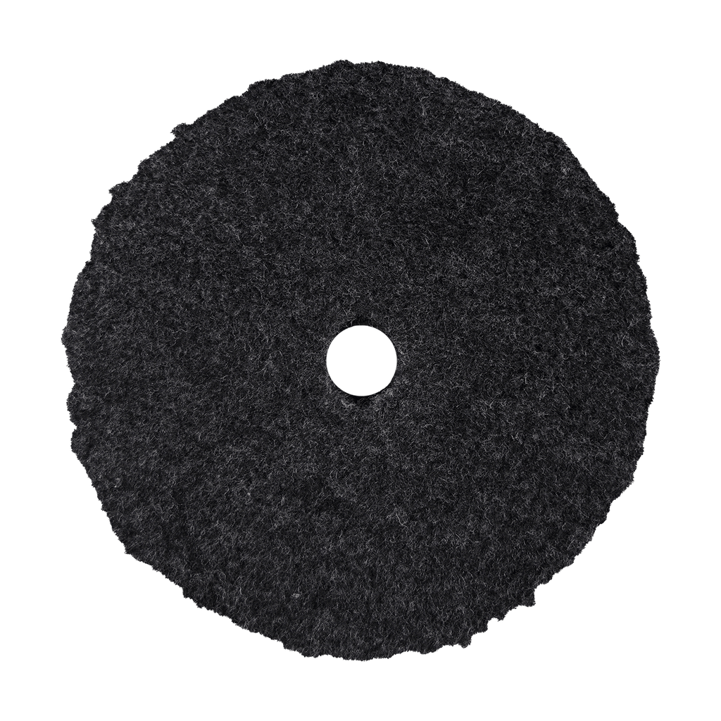 5KWB - 5" Grey Knitted Wool Blend URO Wool® Pad - Cutting