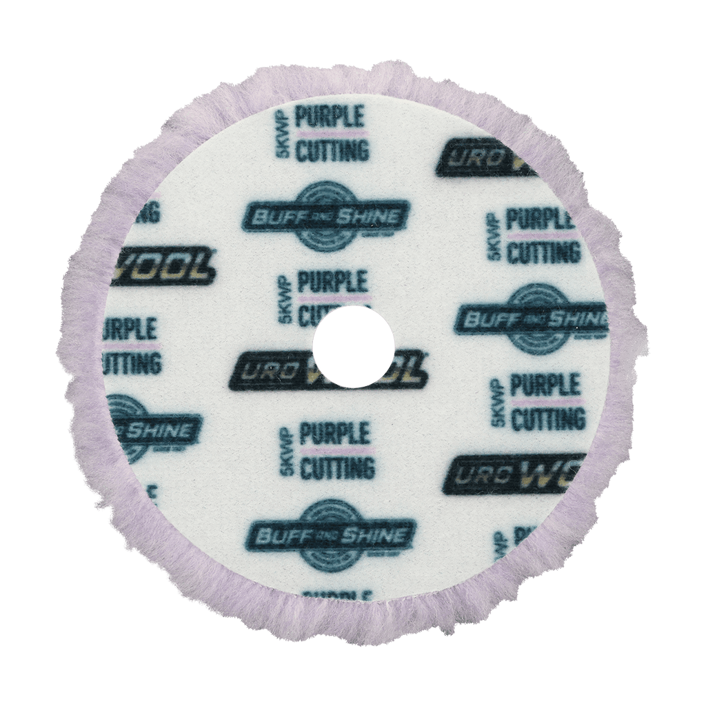 5KWP - 5" Purple 100% Knitted Wool Blend URO Wool® Pad - Cutting