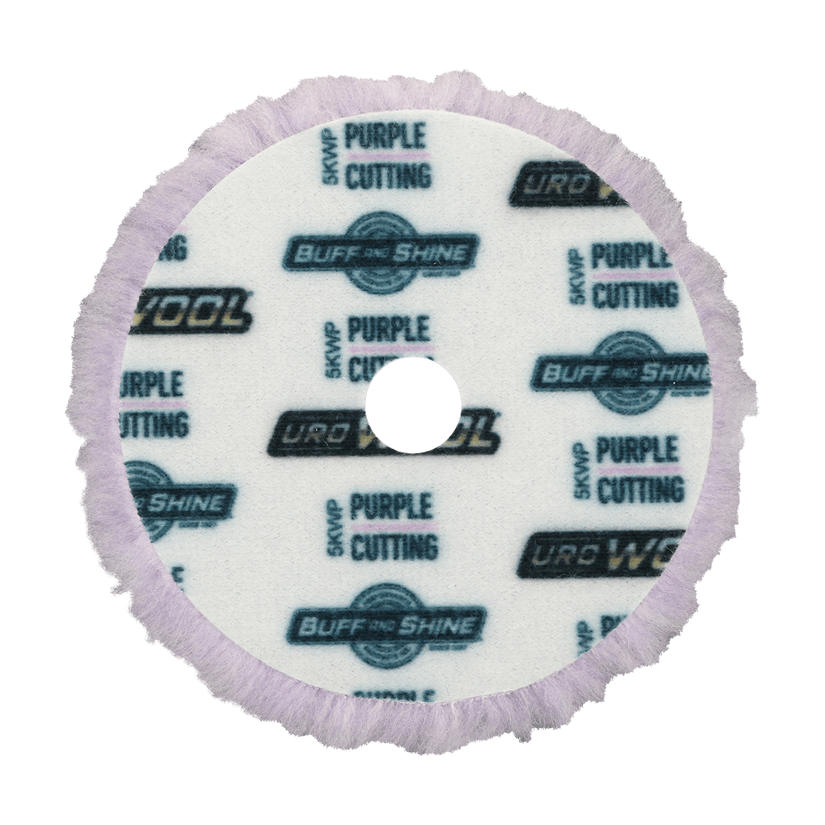 5KWP - 5" Purple 100% Knitted Wool Blend URO Wool® Pad - Cutting