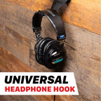 Wall Mount Phone Holder and Headphone Rack