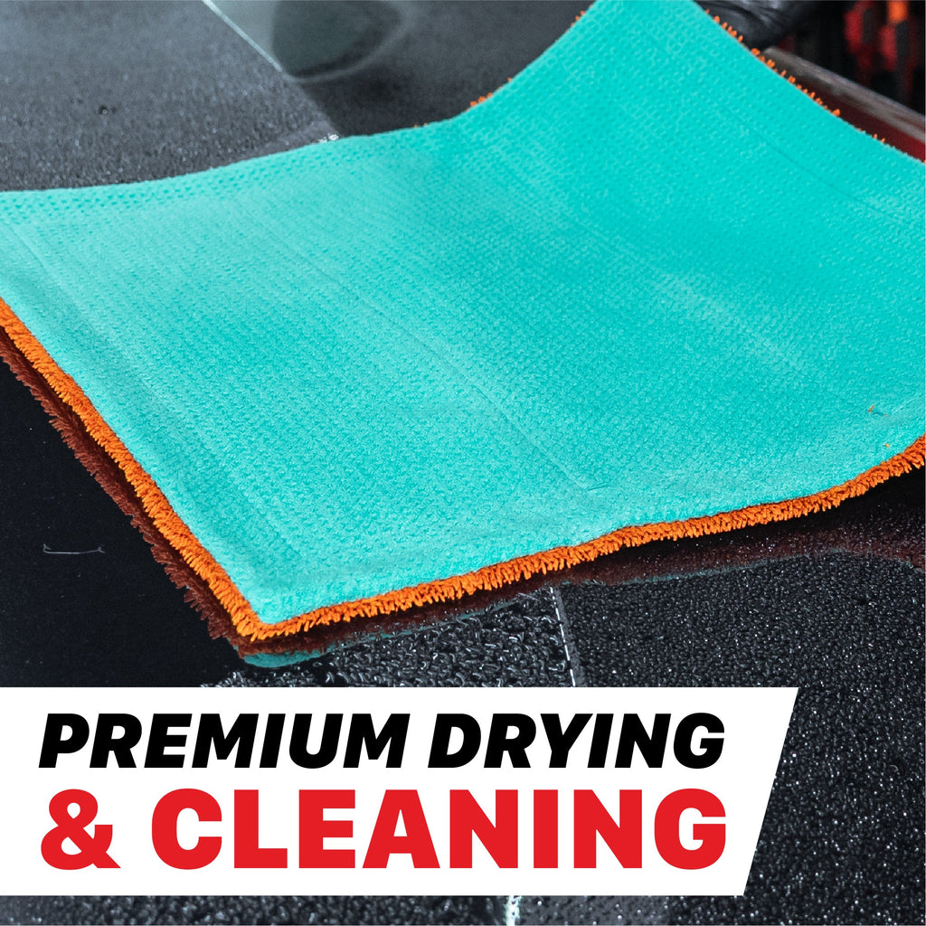 1000GSM Twisted Loop & Waffle Weave Colorful Cleaning Towel