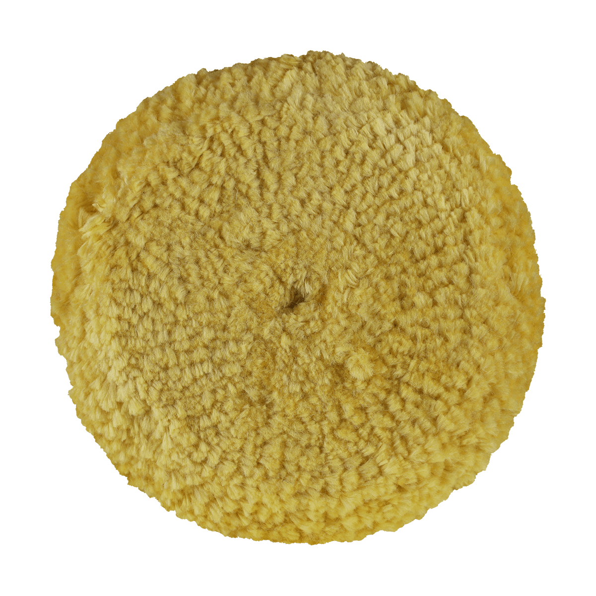601GY - 6" Yellow Wool Blend (4 Ply Twist) Grip Wool Pad - Polishing