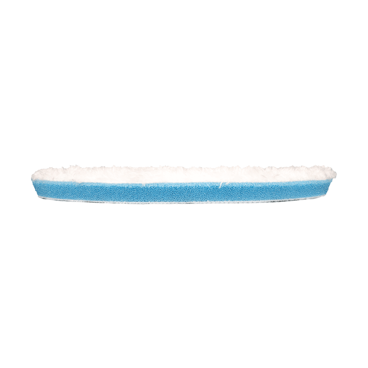 612MFP - 6" URO Fiber® Microfiber Pad (White Fibers) Light Blue Foam Interface (Edge Bevel) - Cutting