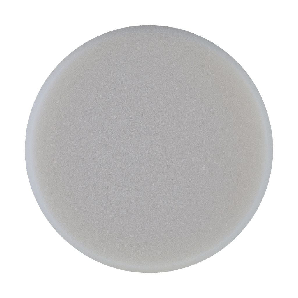 619G - 6" White Soft Standard Foam Pad - Final Finishing