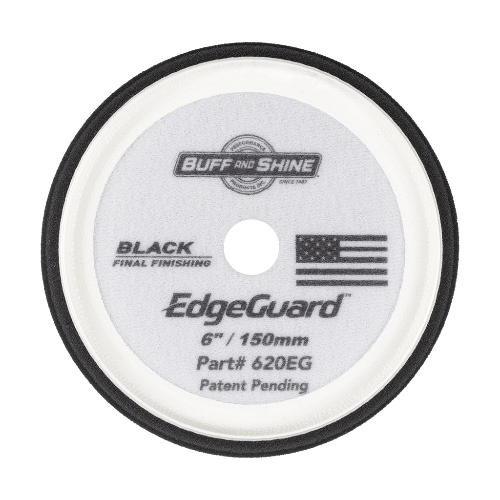 620EG - 6" Black EdgeGuard™ Foam Pad - Final Finishing