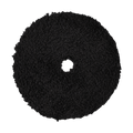 620MFP - 6" Black Standard Microfiber Pad with Black Foam Interface - Finishing
