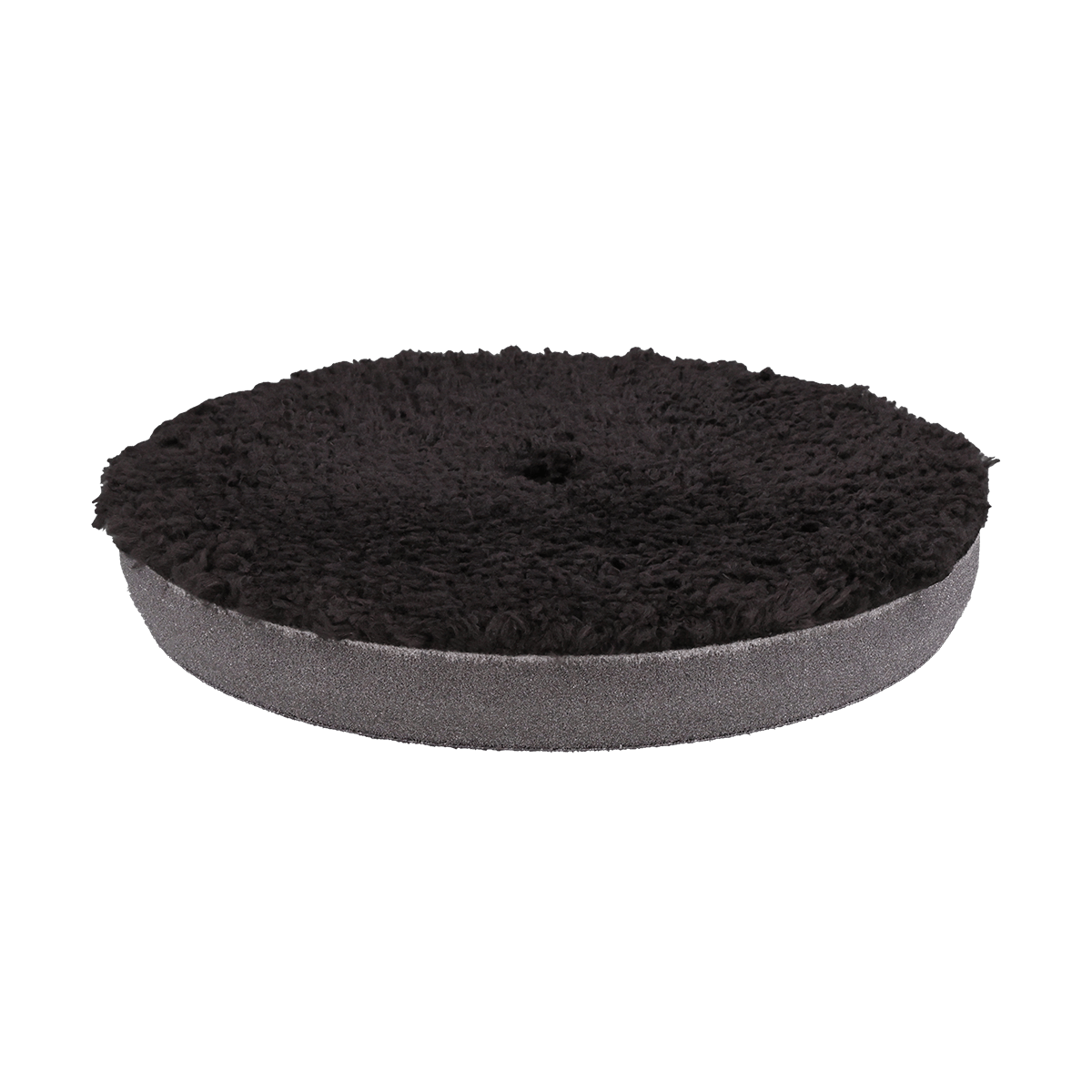 620MFP - 6" Black Standard Microfiber Pad with Black Foam Interface - Finishing