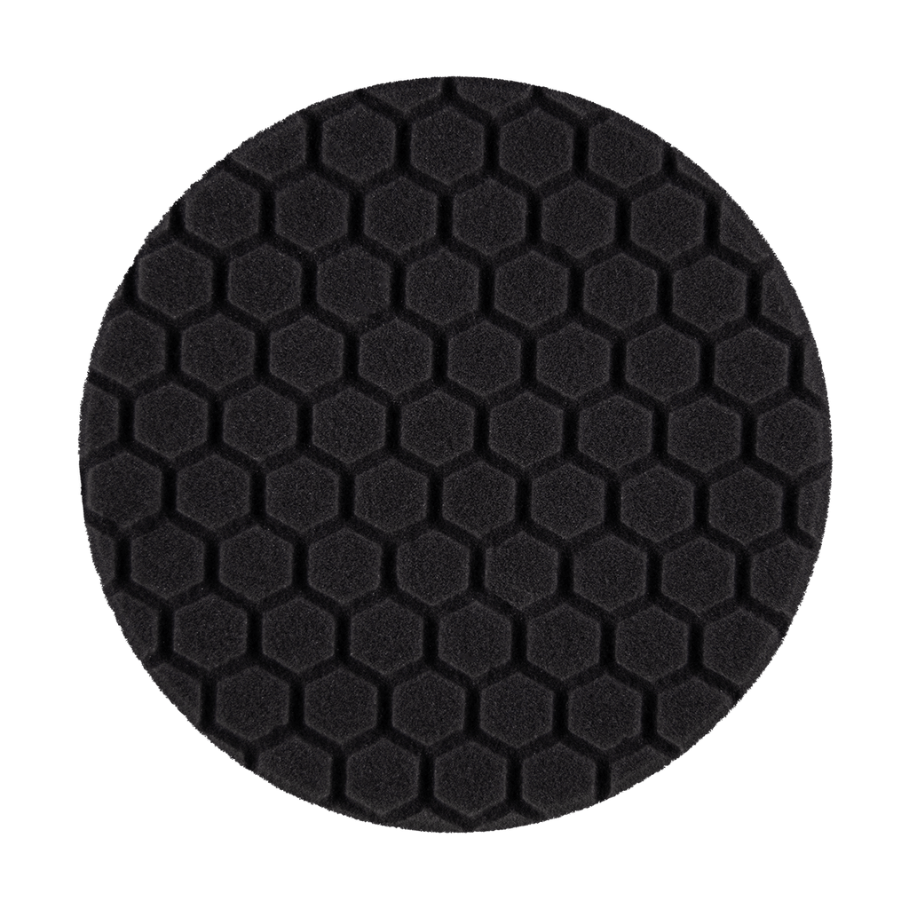 620RH - 6" Black Soft Foam Center Ring Pad (Hex Face) - Final Finishing