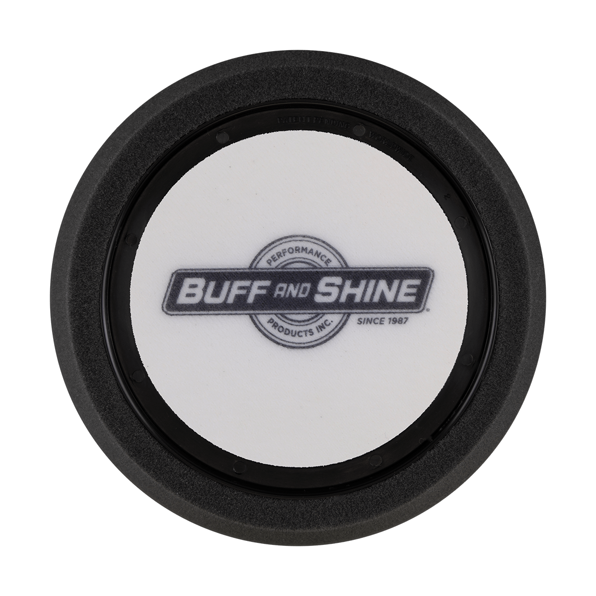 620RH - 6" Black Soft Foam Center Ring Pad (Hex Face) - Final Finishing
