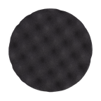 620WR - 6" Black Soft Foam Center Ring Pad (Convoluted Face) - Final Finishing