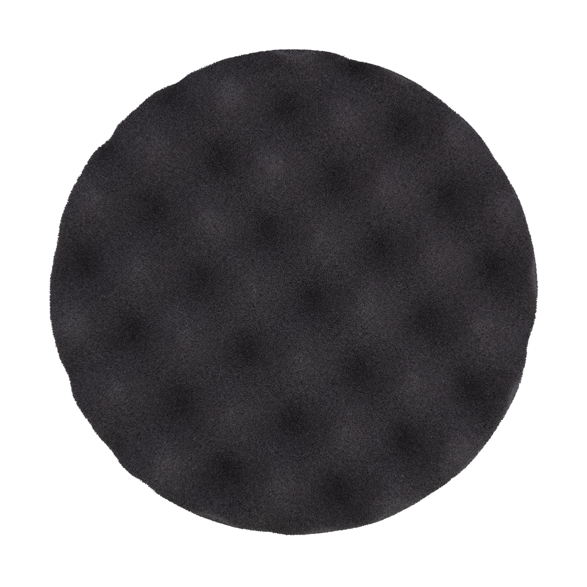 620WR - 6" Black Soft Foam Center Ring Pad (Convoluted Face) - Final Finishing