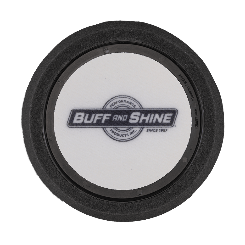 620WR - 6" Black Soft Foam Center Ring Pad (Convoluted Face) - Final Finishing