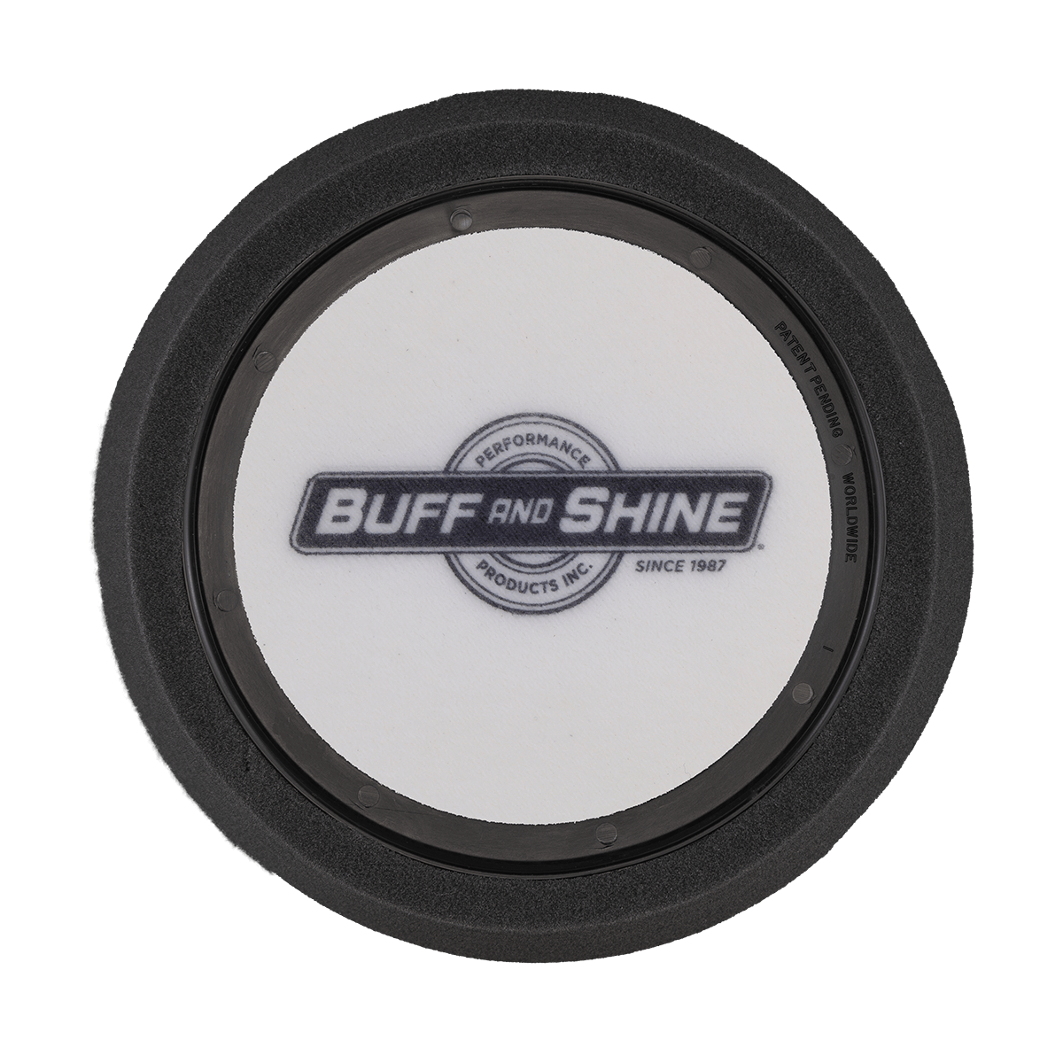 620WR - 6" Black Soft Foam Center Ring Pad (Convoluted Face) - Final Finishing