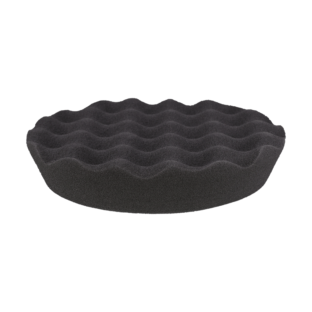 620WR - 6" Black Soft Foam Center Ring Pad (Convoluted Face) - Final Finishing
